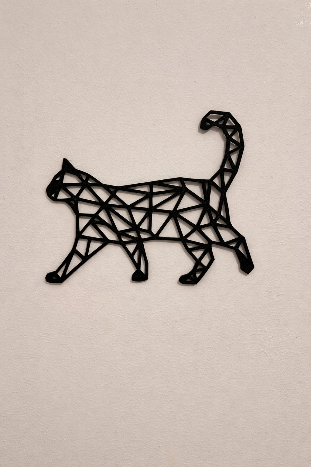 Gato Geométrico Decorativo – Arte de Parede Minimalista